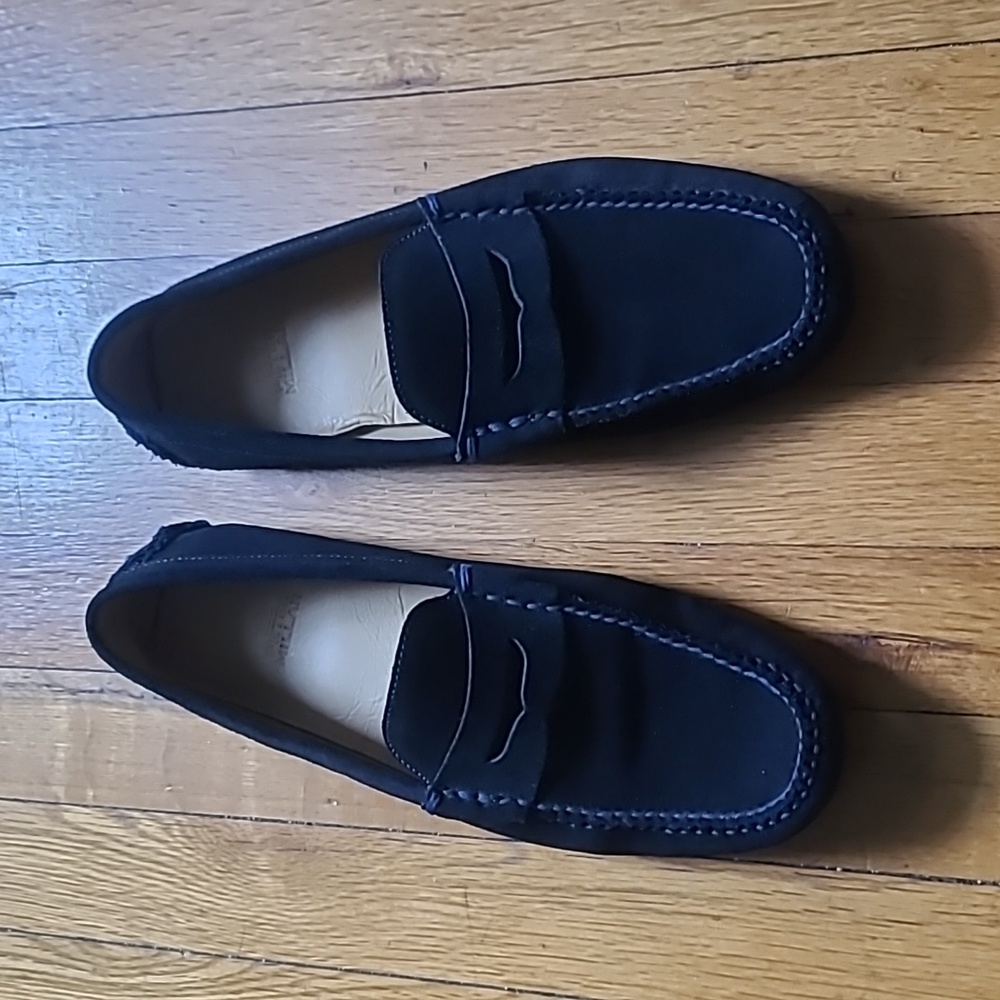 Peter Millar Driving Shoe Loafers - Men’s Size 8.5 Medium - Black - Picture 1 of 6
